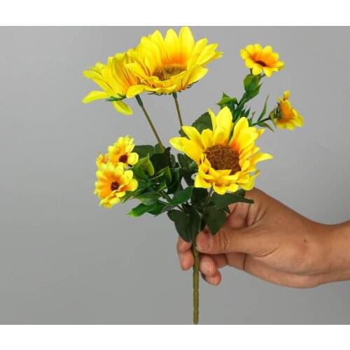 Artificial Flower Artificial Handmade Sunflower Bright Colors