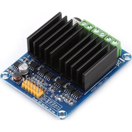 1pc DC5-12V 0A-30A Motor Controller Dual-channel H bridge Motor Driver Board Module Speed Regulator
