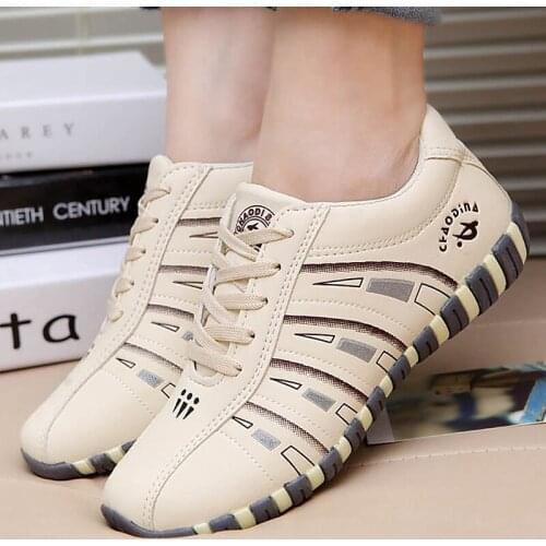 Womens sneakers Sports shoes woman Fashion Striped Lace up Running Casual shoes women Trainers Comfortable Size 41 Sturdy Sole