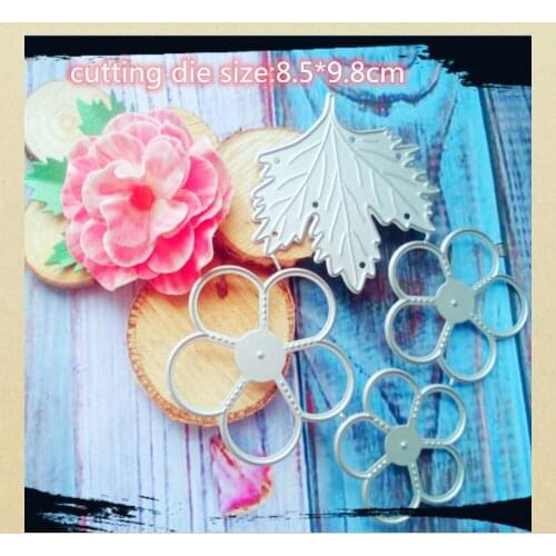 Round Flowers Leaf Metal Cutting Dies Stencil Template for Embossing DIY Scrapbooking Paper Album Gift Cards Making Die Cuts New