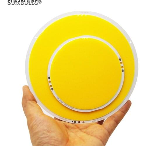 108mm 160mm Circular LED COB Source 50W 200W Round Super Bright Warm Cold White Lamp Bulb for DIY Light