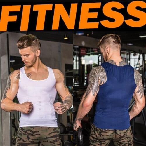 Men Slimming Body Shaper Tummy Shaper Vest Slimming Corset Waist Waist Cincher Men Fitness Shapewear Dropshipping