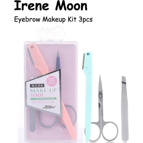 Eyebrow Beauty Makeup Kit Eyebrow Tweezers Eyebrow Scissors Eyebrow Trimmer Razor Blade Tool Set Eyebrows Shape Designing Kit