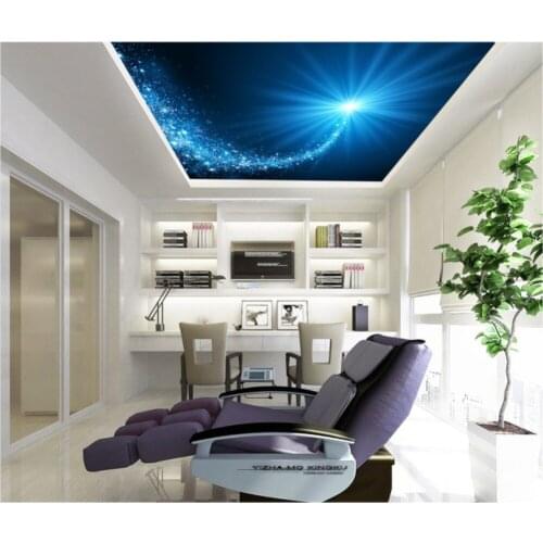 Mural Paintings Living Room Ceiling Wallpaper Star sky ceilings mural 3d ceilings