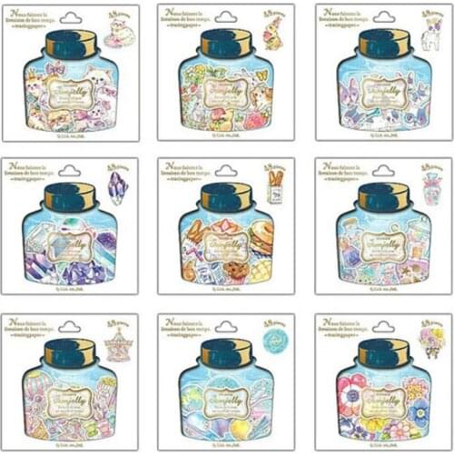 48 pcs/lot new Drift Bottle mini paper sticker package DIY diary decoration sticker album scrapbooking