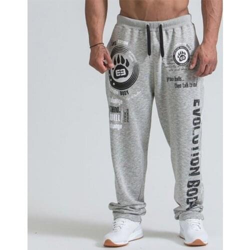 New Running Jogging Pants Men Cotton Soft Bodybuilding Joggers Sweatpants Harem Long Trousers Gym Fitness Sport Training Pants