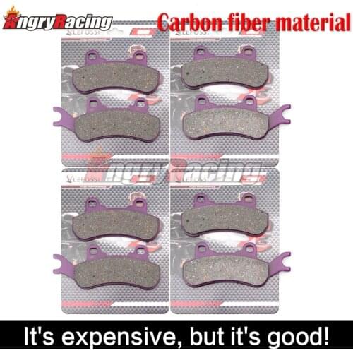Carbon fibre Front Rear Brake Pads For UTV CAN Am Can-am BRP Maverick X3 2017 2018 Ryker 600 Ace Ryker 900 Ace 2018-2019