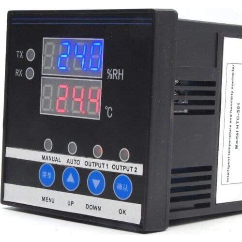 Potential-free contact/Active connection temperature and humidity controller for incubator greenhouse