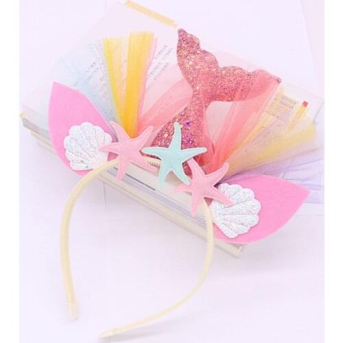 Spring / Summer 2020 Party Headband European And American Children Mermaid Tail Hair Accessories