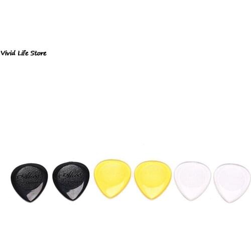 Professional 6pcs/pack Durable Guitar Picks for Acoustic Electric Guitar Bass Clear Plectrum Guitar Parts & Accessories