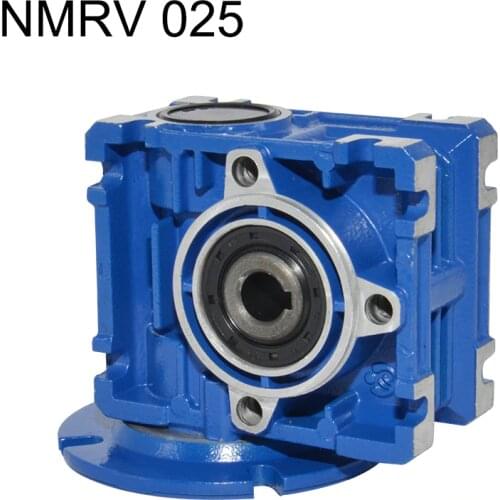 NMRV 025 Gearbox Reducer Ratio 7.5/10/15/20/30/40/50/60 56B14 High Quality Electric Motor Gearbox Use for Automatic Doors Motor
