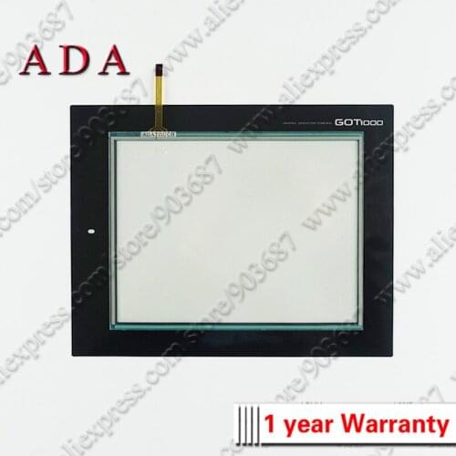 Touch Screen Panel Glass Digitizer for Mitsubishi GT1265-VNBA GT1265-VNBD Touchscreen with Front Overlay Protective Film