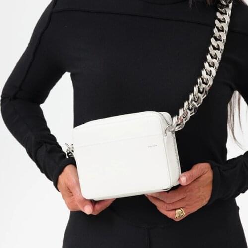 Thick Metal Chain Crossbody bags for women Small Square Womens bag High Quality Pu Leather Shoulder bag Woman Handbag Purse new