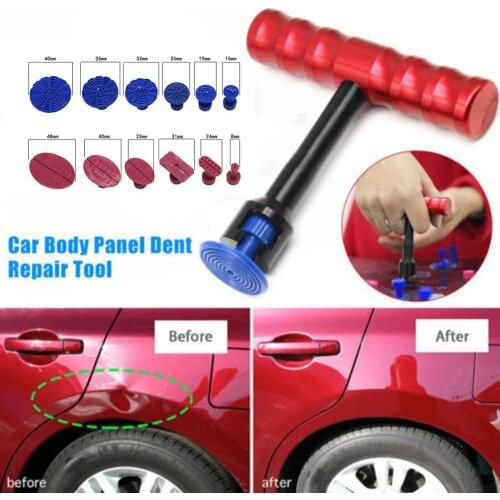 T-Bar Auto Dent Repair Puller With 12/18 Pcs Glue Pads T Shape Slide Hammer High Quality Car Repair Tool For Car Dent Removing