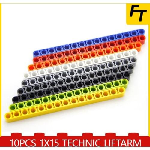 10pcs 32278 Technic Liftarm 1x15 Bricks DIY Building Blocks Compatible Moc Creative Gift Castle Toys Small Particle Brick
