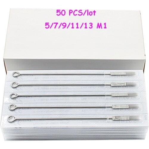 100PCS Mixed Lot Disposable Tattoo Needles Magnum for Tattoo Machine Grips 5/7/9/11/13 M1