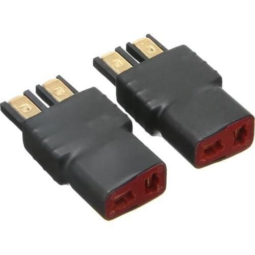 2Pcs Male To T-Plug Deans Female Connector Adapter Wireless Connector Adapter For RC Battery ESC & Charger Accessories