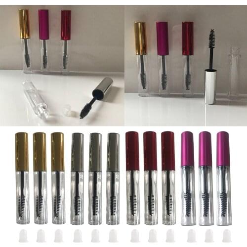 3Pcs 10ml Empty mascara bottles with wand Refillable Empty Mascara Tube Wand Eyelash Cream Container Bottle DIY Mascara Containe