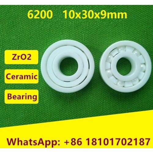 5pcs/10pcs 6200 ZrO2 full Ceramic bearing 10x30x9 mm Zirconia Ceramic deep groove ball bearings 10*30*9mm