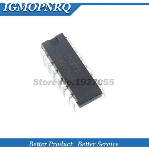 10pcs/lot Logic ps HEF40106 HEF40106BP HCF40106BE CD40106BE DIP14 new
