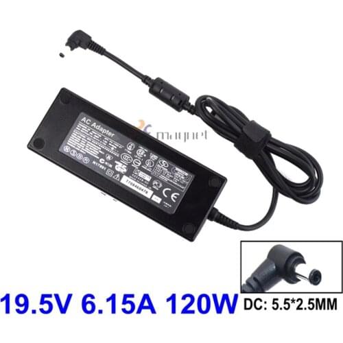 19.5V 6.15A AC Adapter 120W Laptop Charger For Lenovo Thinkpad IdeaPad Y470 Y460P Y570 Y560 Y580 5.5*2.5MM Power Supply