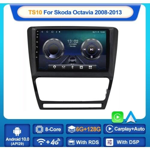 MEKEDE 2 din Android 10.0 Auto Radio for Skoda Octavia A5 2008 - 2013 Car Radio Multimedia GPS Navigation Carplay AUTO DVD 2din
