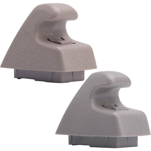 Car Sun Visor Support Retainer Fastener Clip Hook Bracket Hanger w/ Trap Door fit for GM 95994975 (Beige/Gray)