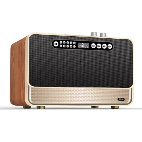 Wireless Wooden Retro Mobile Phone Bluetooth Speaker Portable 3D Stereo Subwoofer Speaker Portable High Quality Radio Sound Bar