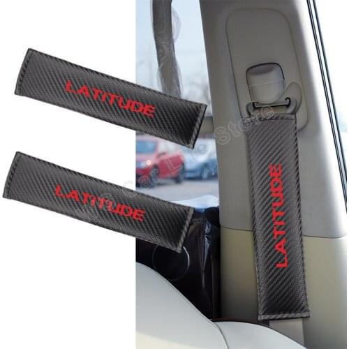 PU Leather Car Seatbelt Covers Shoulder Pad For Renault Latitude Car Seat Belt Cover Interior Accesorios