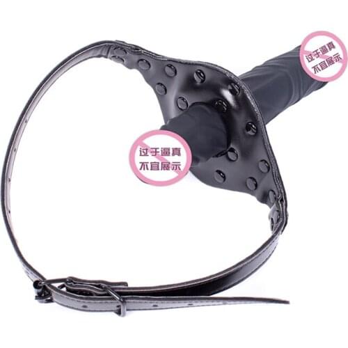 MaryXiong Penis Gag Oral Dildo Open Mouth Gag Harness Women Sex Toys in Adult Game S&M Bondage Restraint SM Erotic Sex Products