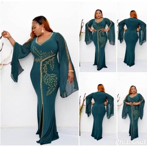 HGTE African Dresses For Women Robe Africaine 2020 African Clothing Dashiki Fashion Cloth Long Maxi Dress Africa Clothing
