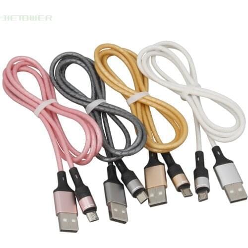 50pcs/lot Micro USB Cable 1m Celestial Column Charger Cable For iphone XS 8 7 Samsung S6 S7 Huawei Mobile Phone Data Sync Cables