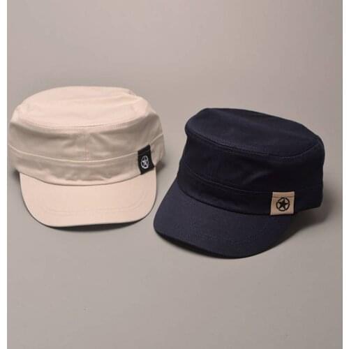 2020 Summer Unisex Army Flat Roof Military Hat Cadet Patrol Bush Hat Baseball Field Cap gorras Black Green Gray Brown