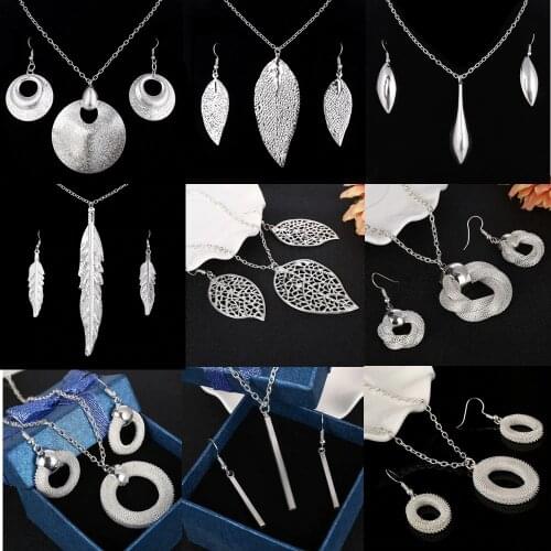 Fashion Jewelry Sets Pendant & Necklaces Drop Earrings For Women Sets Jewelry Sets Wedding Party Set