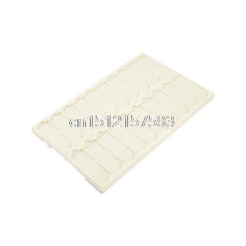 Lab Coverless Microscope Glass Holder Slide Box Beige for 20 Slides