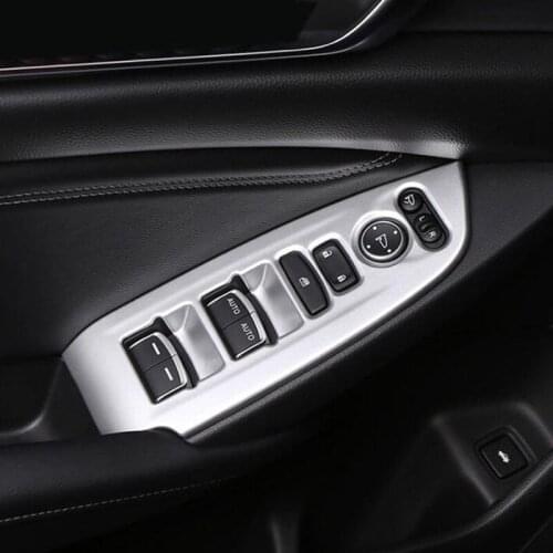 ABS matt Window Switch Button Cover Trim 4PCS For Honda Accord 10th generation 2018 left-hand drive