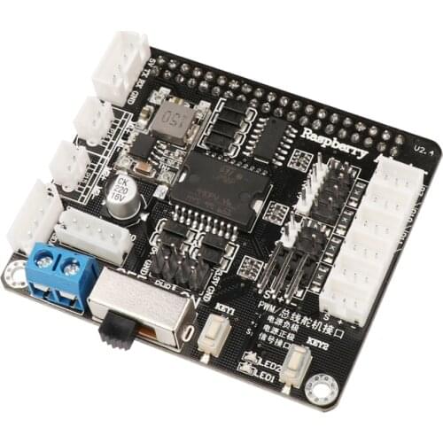Raspberry Pi 4th generation multifunction servo extension board compatible with 3B + / 3b + artificial intelligence development
