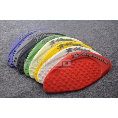 MOTO - 3D rubber Tank Traction Pad Side Gas Knee Grip Protector For Hayabusa GSXR 1300 2008-2015 09 10 11 12 13 14 15