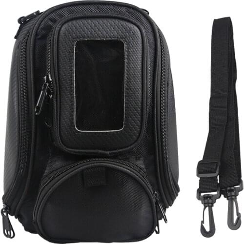 Motorcycle Fuel Bag Multifunctional Magnetic Mobile Phone Navigation Tank Bag With Fixed Straps Motorbike Oil Package Motor