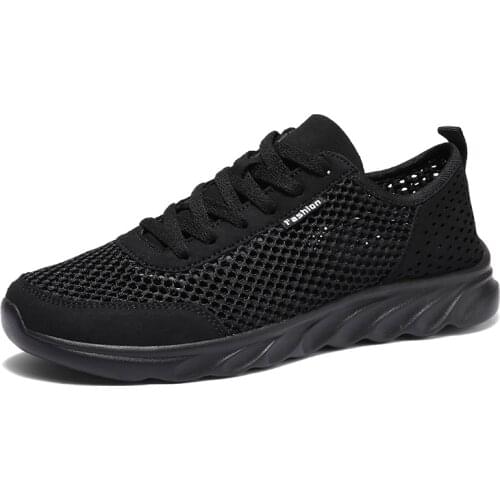 Cheap Man Tennis Shoes 2020 Jogging Sports Sneakers Trend Gym Shoes Male Ultra Light Walking Shoes Black Zapatillas Big Size 47