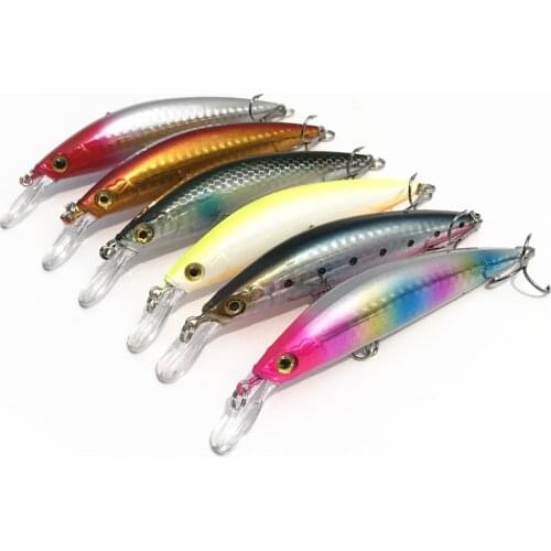 NEW1pcs Oversize Charm Minnow Sea Fishing Artificial Hard Bait Hook Fighting 9cm 25g LazerFree sinking Lures