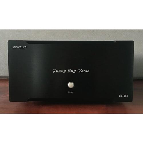 Latest WENTINS ZG1550 fully balanced qMono 550W*2 power amplifier 220V 50Hz home theater HIFI amplifier 5HZ~100KHZ