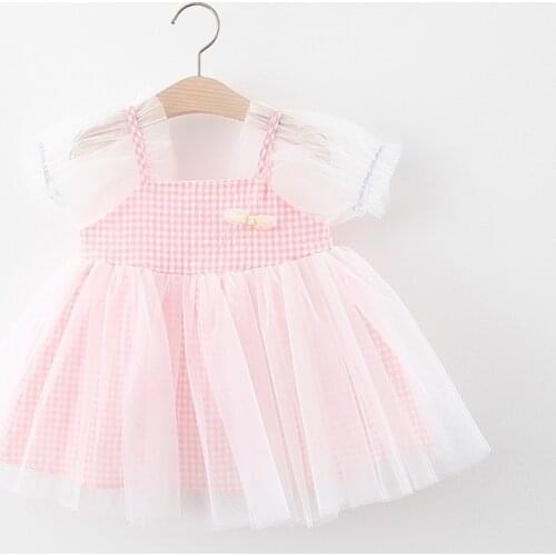 ZWY1135 Summer Lace Flower Dress Girl Clothes Baby Kids Dresses For Girls Princess Party Children Girls Clothing Casaul Wear