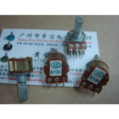 Original new 100% WH148-1B homemade dual potentiometer B10K handle long 20FMM (SWITCH)