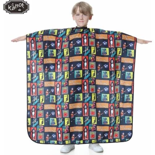 Salon Professional Kids Waterproof Hair Cutting Cape Hairdressing Gown Hairdresser Barber Apron Child Home Hair Cut Cloak Wrap