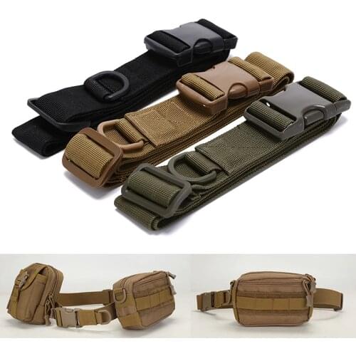 Simple Tactical Belt Outdoor Equipment Wear Bag Riding Inside Camo Bag Deputy Military Fans Belt Fastening Tape Male Mens