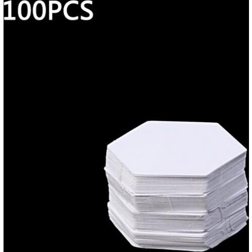 100Pcs Hexagon Templates for Patchwork Paper Quilting Sewing Craft DIY Six Sizes W3JA