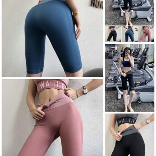 Yoga Shorts Women Sports Shorts Female Elastic Yoga High Waist Running Pantalones Cortos De Mujer