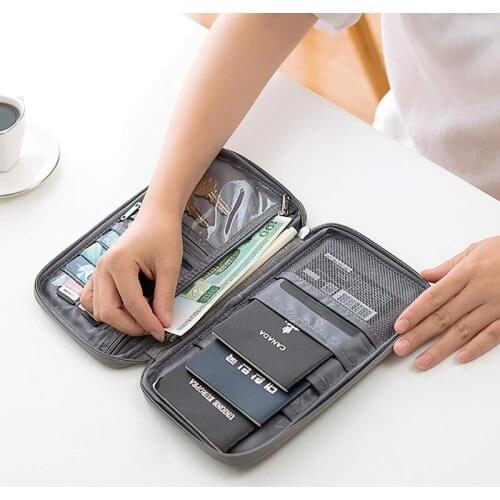 Document Bag Large Capacity Travel Passport Wallet Card Organizer Mens Business Waterproof Storage Pack Home Accessories Item