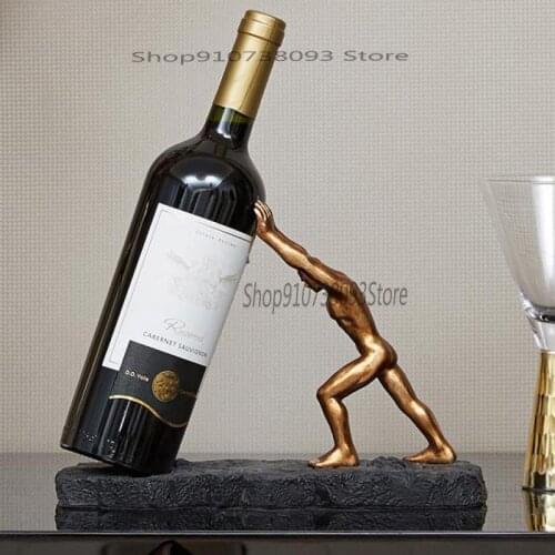 Wine Rack Decoration Wine Cabinet Creative Modern Simple Living Room Porch Tv Cabinet Personality European Craft Soft Decoration